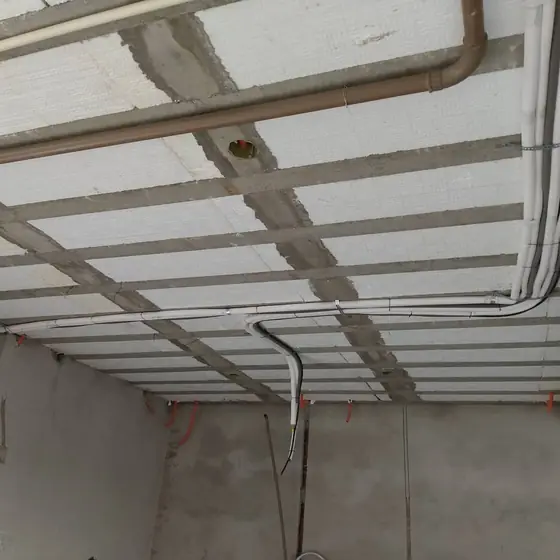 Infraestrutura de ar-condicionado em laje