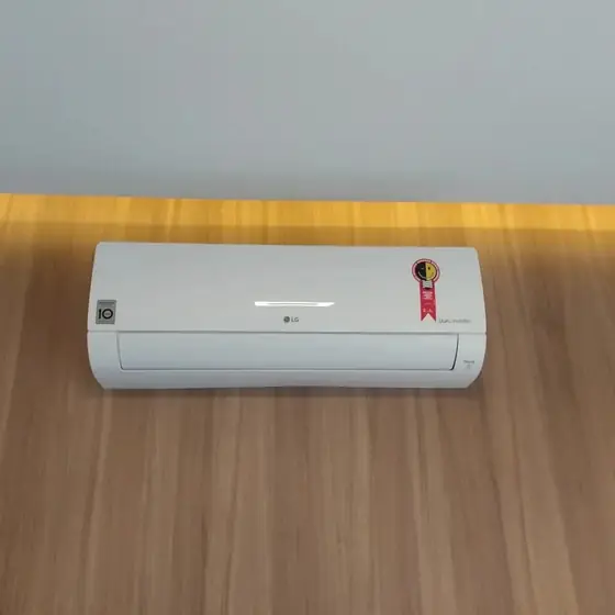 Ar-condicionado split instalado em sala